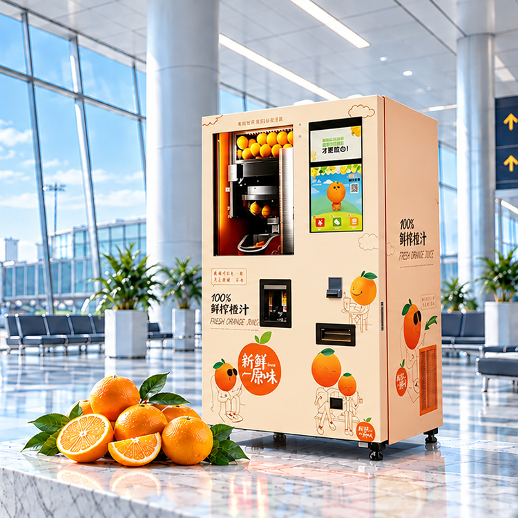 Máquina expendedora de jugo fresco